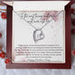 14k White Gold |18k Yellow Gold Forever Love Necklace For Mother's Day