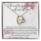 14k White Gold |18k Yellow Gold Forever Love Necklace For Mother's Day