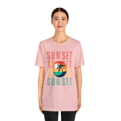 Springtime Vintage Sunset Unisex T Shirts