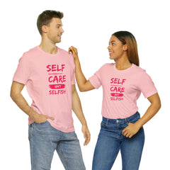 Unisex Self-Care Inspirational Jersey Short Sleeve Tee