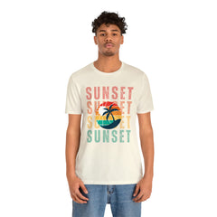 Springtime Vintage Sunset Unisex T Shirts