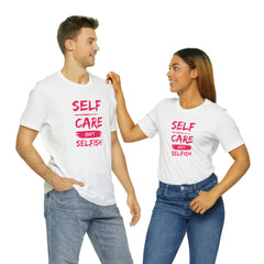 Unisex Self-Care Inspirational Jersey Short Sleeve Tee