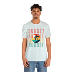 Springtime Vintage Sunset Unisex T Shirts