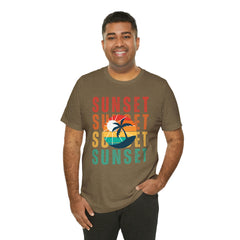 Springtime Vintage Sunset Unisex T Shirts