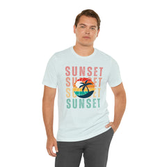 Springtime Vintage Sunset Unisex T Shirts