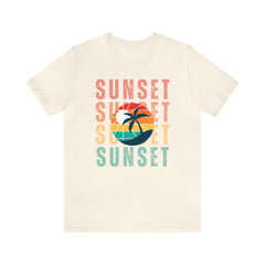 Springtime Vintage Sunset Unisex T Shirts