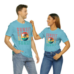 Springtime Vintage Sunset Unisex T Shirts