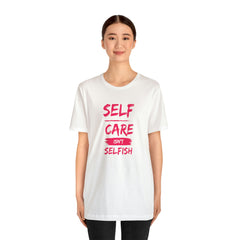 Unisex Self-Care Inspirational Jersey Short Sleeve Tee