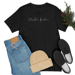 Christian Boudicca Signature Short Sleeve Black Tee