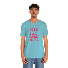 Unisex Self-Care Inspirational Jersey Short Sleeve Tee