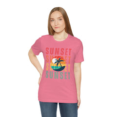 Springtime Vintage Sunset Unisex T Shirts