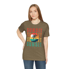 Springtime Vintage Sunset Unisex T Shirts