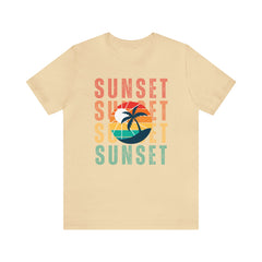 Springtime Vintage Sunset Unisex T Shirts