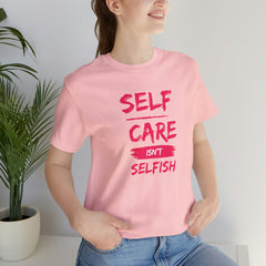 Unisex Self-Care Inspirational Jersey Short Sleeve Tee