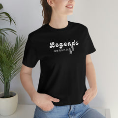 Legends are born in Virginia Cotton-Jersey T-Shirt