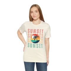 Springtime Vintage Sunset Unisex T Shirts