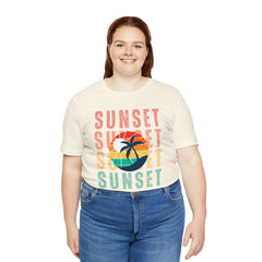 Springtime Vintage Sunset Unisex T Shirts