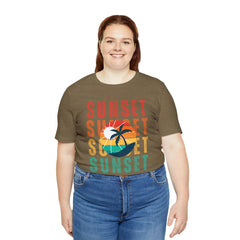 Springtime Vintage Sunset Unisex T Shirts