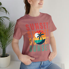 Springtime Vintage Sunset Unisex T Shirts