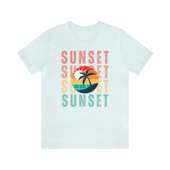 Springtime Vintage Sunset Unisex T Shirts