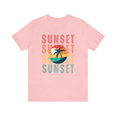 Springtime Vintage Sunset Unisex T Shirts