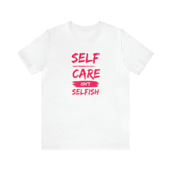 Unisex Self-Care Inspirational Jersey Short Sleeve Tee