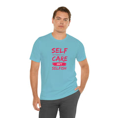 Unisex Self-Care Inspirational Jersey Short Sleeve Tee