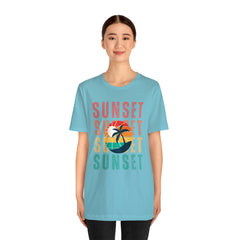 Springtime Vintage Sunset Unisex T Shirts