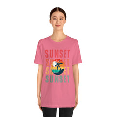 Springtime Vintage Sunset Unisex T Shirts