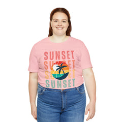 Springtime Vintage Sunset Unisex T Shirts