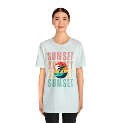 Springtime Vintage Sunset Unisex T Shirts