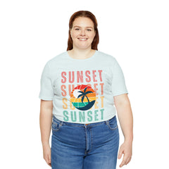 Springtime Vintage Sunset Unisex T Shirts