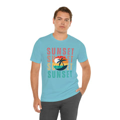 Springtime Vintage Sunset Unisex T Shirts