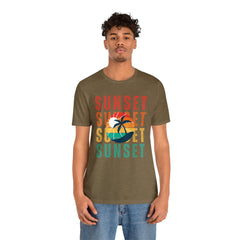 Springtime Vintage Sunset Unisex T Shirts