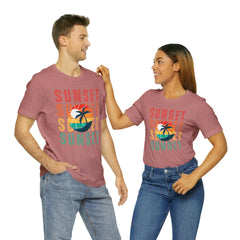 Springtime Vintage Sunset Unisex T Shirts