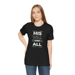 His Will Faith Inspirational Unisex Jersey Short Sleeve Tee