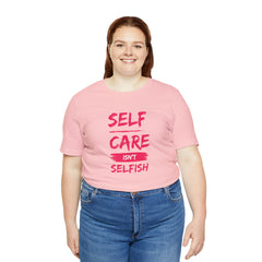 Unisex Self-Care Inspirational Jersey Short Sleeve Tee