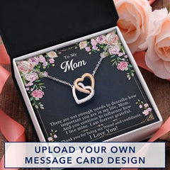 Interlocking Hearts Necklace For Mom
