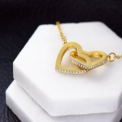 Interlocking Hearts Necklace For Mom