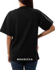 Christian Boudicca Graphic Short Sleeve Black Tee