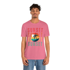 Springtime Vintage Sunset Unisex T Shirts