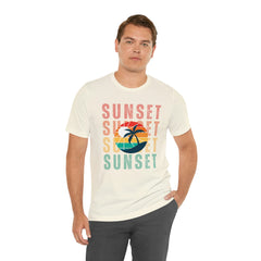 Springtime Vintage Sunset Unisex T Shirts