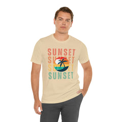 Springtime Vintage Sunset Unisex T Shirts