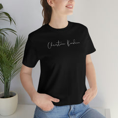 Christian Boudicca Signature Short Sleeve Black Tee