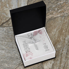 CZ Cross Necklace For Wife