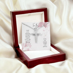 CZ Cross Necklace For Wife