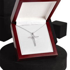CZ Cross Necklace For Daughter