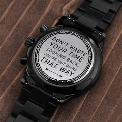 Seller Customized Black Chronograph Watch