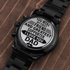 Seller Customized Black Chronograph Watch