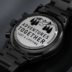 Seller Customized Black Chronograph Watch